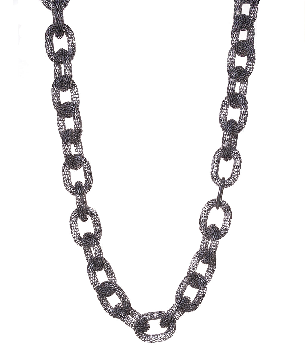 Marine mesh chain necklace