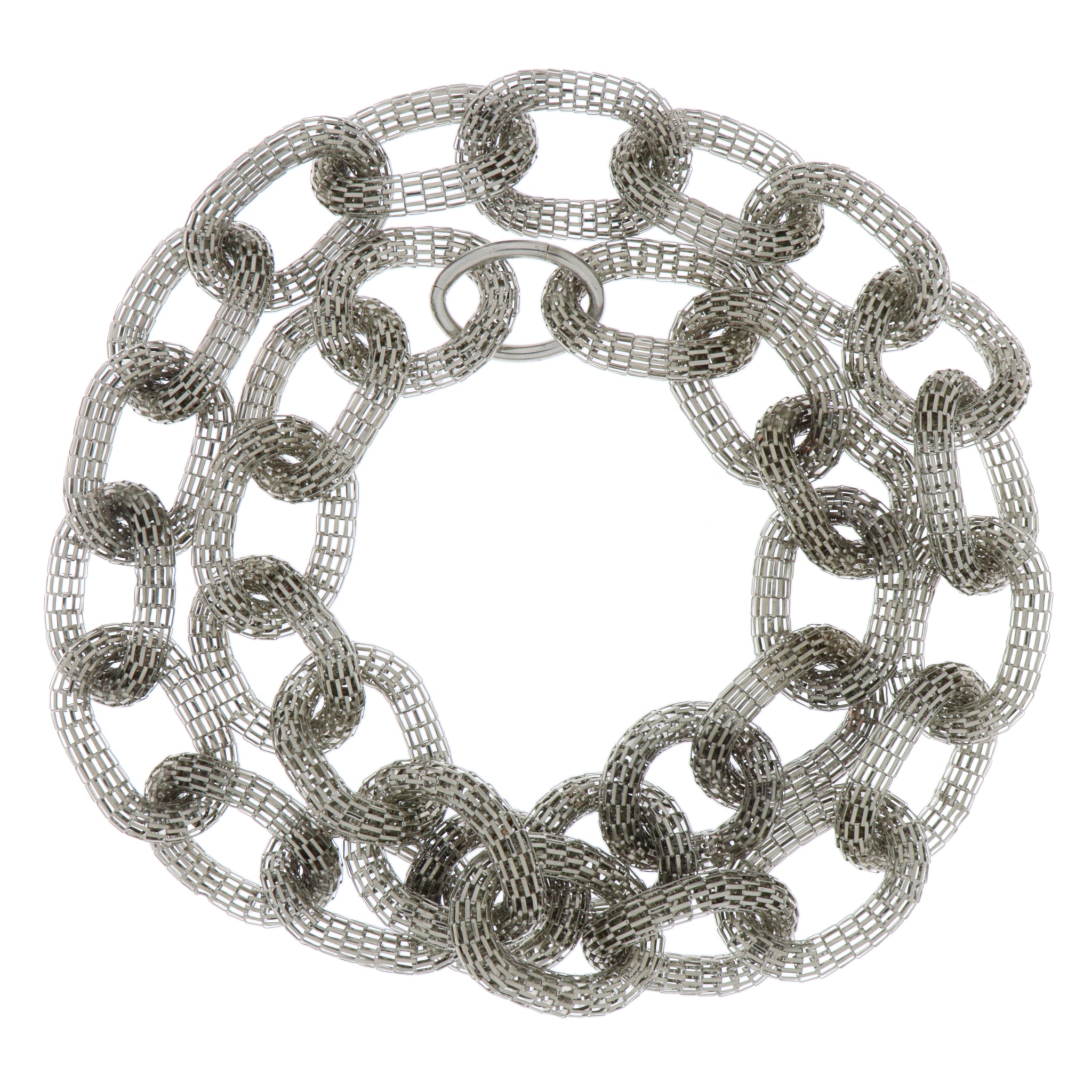 Marine mesh chain necklace