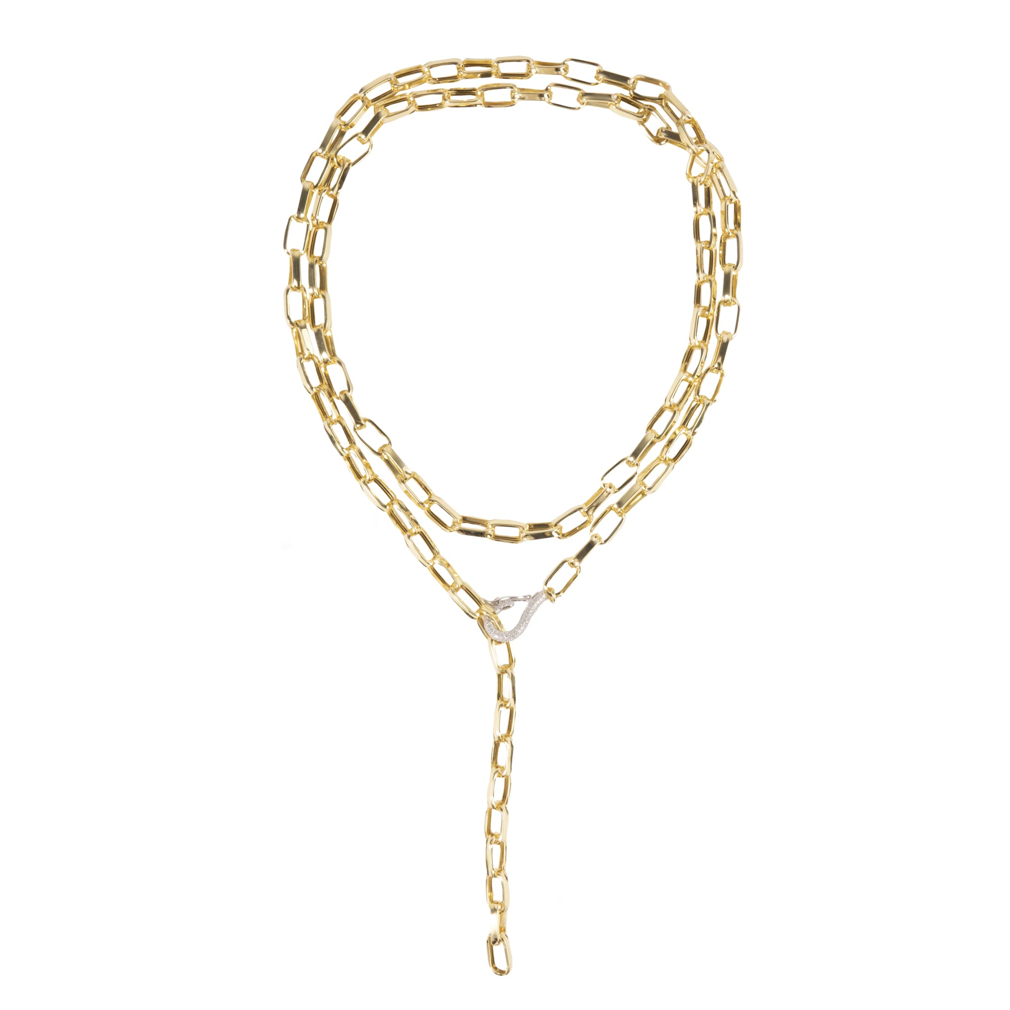 Oval link chain necklace