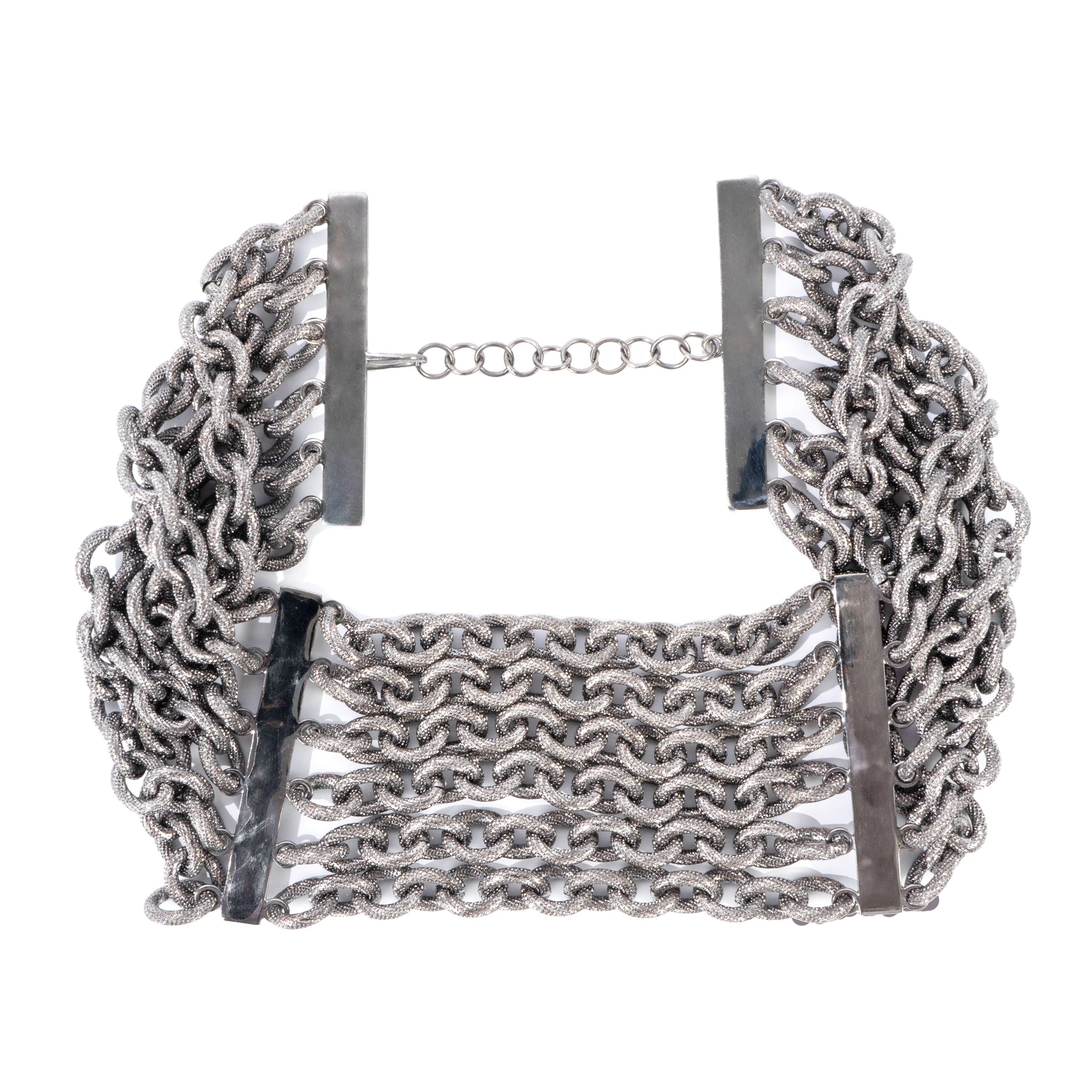 Marine mesh chain necklace